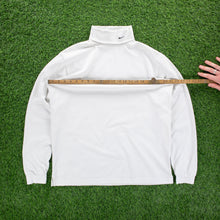 Load image into Gallery viewer, (2007) Nike Golf FitDry Small Swoosh Embroidered Turtleneck White Long Sleeve T-Shirt - L
