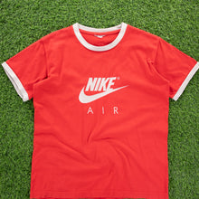 Load image into Gallery viewer, Women’s Nike Air Spell Out Graphic Red Ringer Top - L (12-14)
