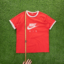 Load image into Gallery viewer, Women’s Nike Air Spell Out Graphic Red Ringer Top - L (12-14)
