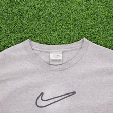 Load image into Gallery viewer, (2000) Nike Large Swoosh Centre Gradient Graphic Grey T-Shirt - XXL
