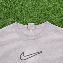 Load image into Gallery viewer, (2000) Nike Large Swoosh Centre Gradient Graphic Grey T-Shirt - XXL
