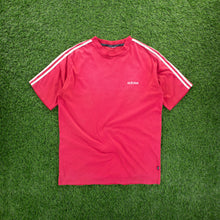 Load image into Gallery viewer, (1997) Adidas 3-Stripe Spell Out Embroidered Pink T-Shirt - L/XL
