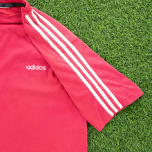 Load image into Gallery viewer, (1997) Adidas 3-Stripe Spell Out Embroidered Pink T-Shirt - L/XL
