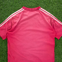 Load image into Gallery viewer, (1997) Adidas 3-Stripe Spell Out Embroidered Pink T-Shirt - L/XL
