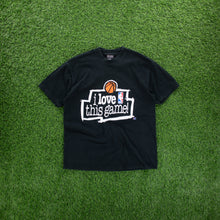 Load image into Gallery viewer, Champion NBA ‘I Love This Game’ Basketball Commercial Graphic Black T-Shirt - S/M
