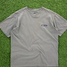 Load image into Gallery viewer, Reebok Small Spell Out Embroidered Grey V-Neck T-Shirt - M/L
