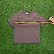 Load image into Gallery viewer, (2007) Nike Small Swoosh Embroidered Brown Ringer T-Shirt - M
