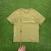 Load image into Gallery viewer, (2007) Nike Air Small Swoosh Embroidered Spell Out Graphic Pocket Green T-Shirt - M
