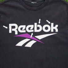 Load image into Gallery viewer, Reebok Large Logo Spell Out Graphic Heavyweight Black T-Shirt - L
