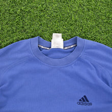 Load image into Gallery viewer, (2000) Adidas 3-Stripe Embroidered Logo Blue T-Shirt - M
