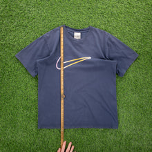 Load image into Gallery viewer, (2008) Nike Large Swoosh Gradient Navy Graphic T-Shirt - M
