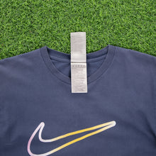 Load image into Gallery viewer, (2008) Nike Large Swoosh Gradient Navy Graphic T-Shirt - M
