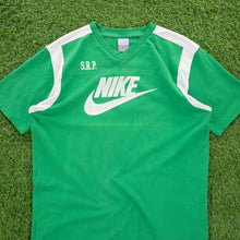 Load image into Gallery viewer, (2006) Nike SRP Large Swoosh Graphic Green V-Neck T-Shirt - L/XL
