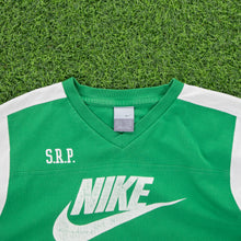 Load image into Gallery viewer, (2006) Nike SRP Large Swoosh Graphic Green V-Neck T-Shirt - L/XL
