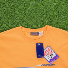 Load image into Gallery viewer, (2001) BNWT Reebok Spell Out Gradient Graphic Orange T-Shirt - XL
