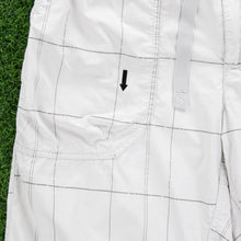 Load image into Gallery viewer, (2010) Nike Athletic Dept Small Swoosh Embroidered Pocket Logo Checked Beige Shorts - L (32/34”)
