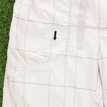 Load image into Gallery viewer, (2010) Nike Athletic Dept Small Swoosh Embroidered Pocket Logo Checked Beige Shorts - L (32/34”)
