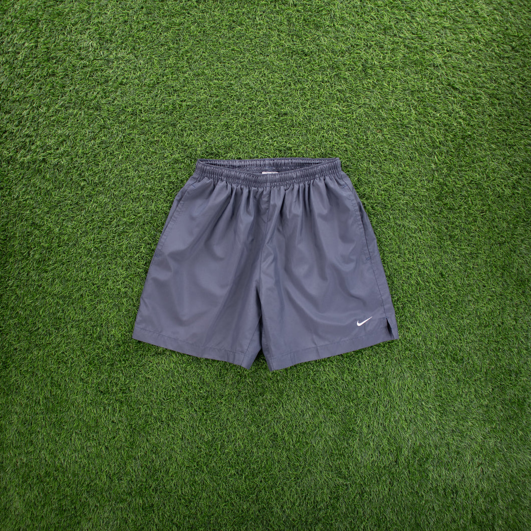 Nike Small Swoosh Embroidered Lightweight Grey Sports Shorts - M (28-32”)
