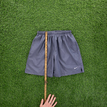 Load image into Gallery viewer, Nike Small Swoosh Embroidered Lightweight Grey Sports Shorts - M (28-32”)
