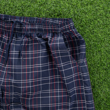 Load image into Gallery viewer, Reebok Small Embroidered Logo Checked Navy Swim Sports Shorts - XXL (36-42”)
