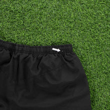 Load image into Gallery viewer, (2007) Nike Small Swoosh Embroidered Piping Black Sports Shorts - L (32-36”)
