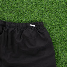 Load image into Gallery viewer, (2007) Nike Small Swoosh Embroidered Piping Black Sports Shorts - L (32-36”)
