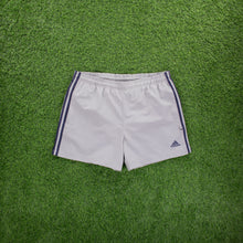 Load image into Gallery viewer, (2001) Adidas 3-Stripe Embroidered Logo Grey Lined Sports Shorts - L (32/34”)
