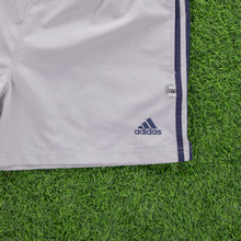 Load image into Gallery viewer, (2001) Adidas 3-Stripe Embroidered Logo Grey Lined Sports Shorts - L (32/34”)
