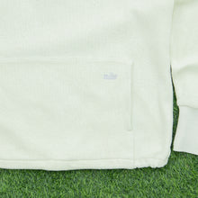 Load image into Gallery viewer, Women’s 2000 Nike Small Embroidered Pocket Logo Drawstring Ribbed Light Yellow Quarter Zip Hoodie - M (10-12)
