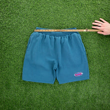 Load image into Gallery viewer, Puma International Performance Embroidered Teal Sweat Shorts - M (30/32”)
