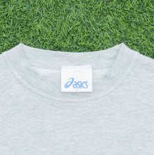Load image into Gallery viewer, Asics Spell Out Graphic Logo Boxy Grey Sweatshirt - L

