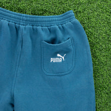 Load image into Gallery viewer, Puma International Performance Embroidered Teal Sweat Shorts - M (30/32”)
