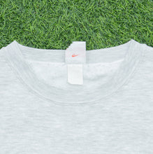 Load image into Gallery viewer, Nike Just Do It Abstract Spell Out Swoosh Double Sided Graphic Logo Boxy Grey Sweatshirt - L
