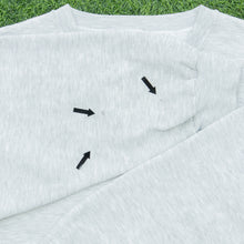 Load image into Gallery viewer, Nike Just Do It Abstract Spell Out Swoosh Double Sided Graphic Logo Boxy Grey Sweatshirt - L

