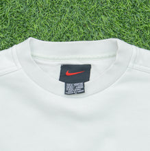 Load image into Gallery viewer, 1999 Nike Small Swoosh Embroidered Logo Crewneck Beige Sweatshirt - M
