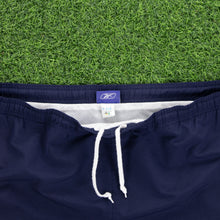 Load image into Gallery viewer, Reebok Small Spell Out Embroidered Navy Sports Shorts - L (32/34”)
