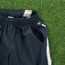 Load image into Gallery viewer, (2003) Women’s Nike Air Max Stripe Adjustable Navy 3/4 Length Shorts - M (28-33”)
