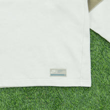 Load image into Gallery viewer, 2001 Nike Small Swoosh Embroidered Logo Stripe Taping Varsity Waffle Boxy V-Neck Beige Brown Sweatshirt - M
