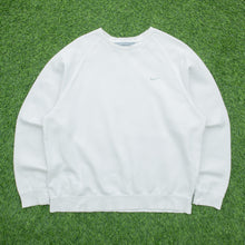 Load image into Gallery viewer, 2006 Nike Small Swoosh Embroidered Logo Boxy Raglan Crewneck White Sweatshirt - L/XL
