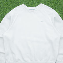 Load image into Gallery viewer, 2006 Nike Small Swoosh Embroidered Logo Boxy Raglan Crewneck White Sweatshirt - L/XL
