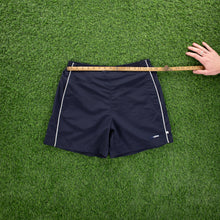 Load image into Gallery viewer, (2004) Women’s Adidas Spell Out Logo Piping Navy Sports Shorts - L (14-16)
