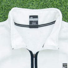 Load image into Gallery viewer, 1999 Nike Tennis Court Alpha Project Embroidered Logo Boxy White Quarter Zip Short Sleeved Jumper - L
