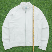 Load image into Gallery viewer, Women’s 2002 Nike Small Swoosh Embroidered Zip Up High Neck Fitted Sports White Track Jacket - M/L (12-14)
