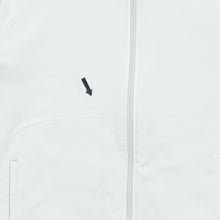 Load image into Gallery viewer, Women’s 2002 Nike Small Swoosh Embroidered Zip Up High Neck Fitted Sports White Track Jacket - M/L (12-14)
