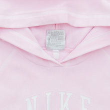 Load image into Gallery viewer, Women’s Nike Spell Out Graphic Pullover Raglan Light Pink Hoodie - L (12-14)
