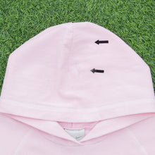 Load image into Gallery viewer, Women’s Nike Spell Out Graphic Pullover Raglan Light Pink Hoodie - L (12-14)
