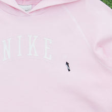 Load image into Gallery viewer, Women’s Nike Spell Out Graphic Pullover Raglan Light Pink Hoodie - L (12-14)
