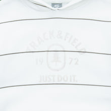 Load image into Gallery viewer, 2008 Nike Track &amp; Field Tree Graphic Small Swoosh Embroidered Striped  White Green Hoodie - M
