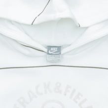 Load image into Gallery viewer, 2008 Nike Track &amp; Field Tree Graphic Small Swoosh Embroidered Striped  White Green Hoodie - M
