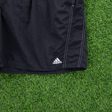 Load image into Gallery viewer, Adidas Embroidered Logo Gradient Contrast Stitch Black Sports Shorts - XXL (36-40”)
